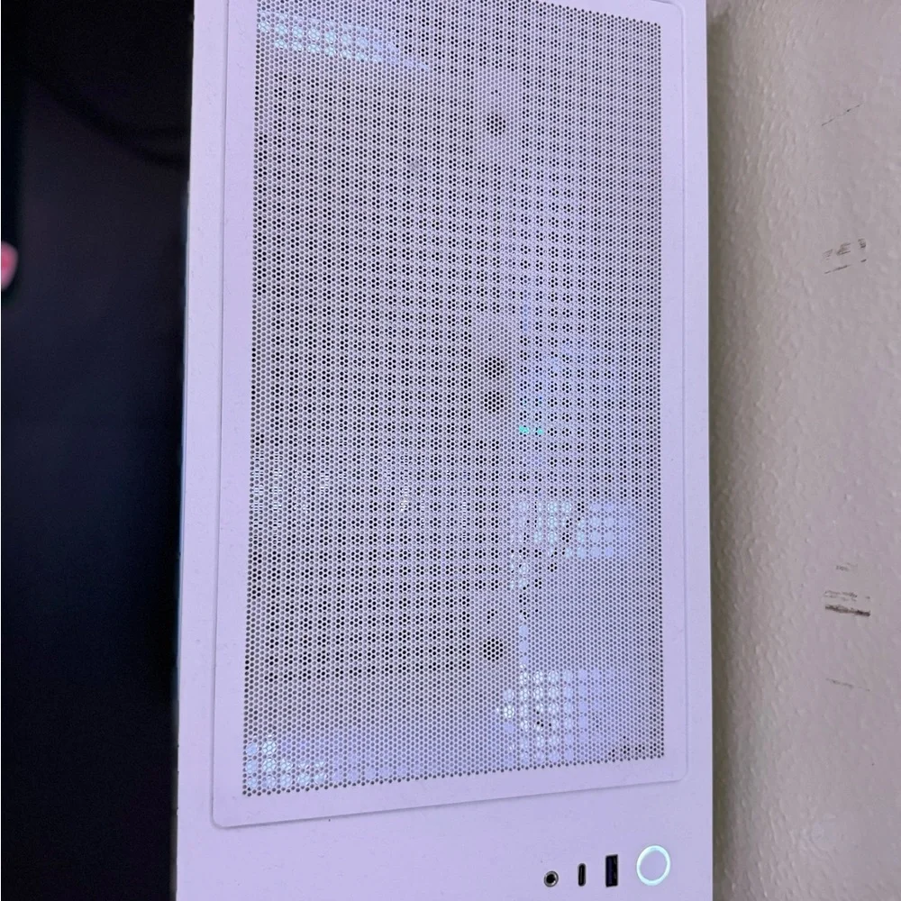 White Gaming PC with RGB Lighting